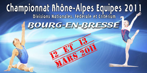 Championnat Régional Equipe GAF GAM - 12/13 Mars - Bourg en Bresse - Les résultats