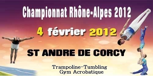 Sélective régionale Trampoline  Tumbling GAc le 04 Février à Saint André de Corcy