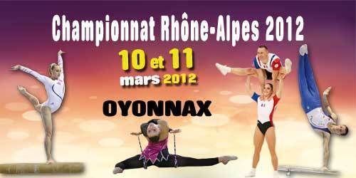 Championnat régional GA, GR, Aérobic - 10-11 mars 2012 Oyonnax- les résultats