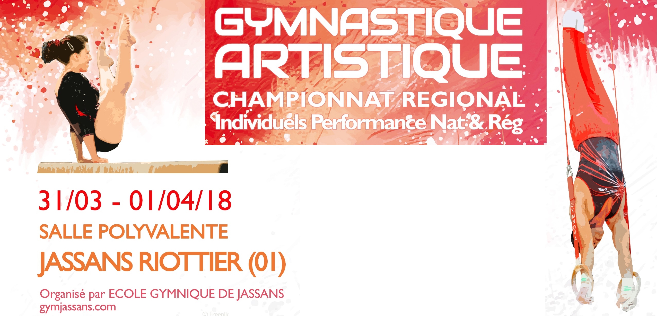 Championnat régional individuels Gym artistique à Jassans