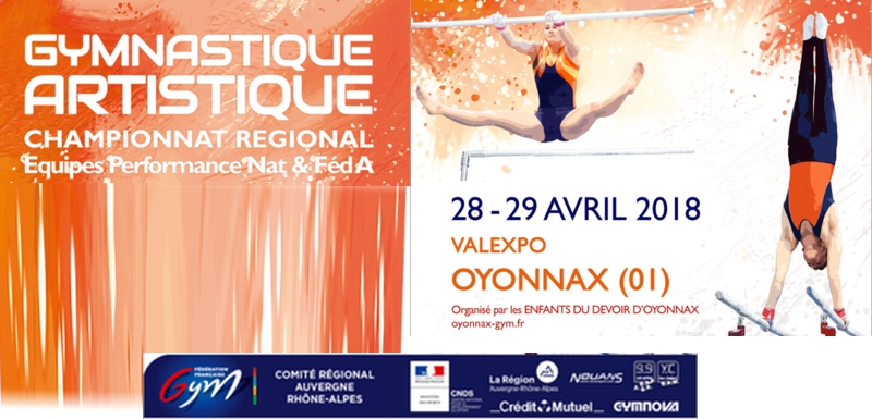 Championnat régional équipes Gym artistique à Oyonnax