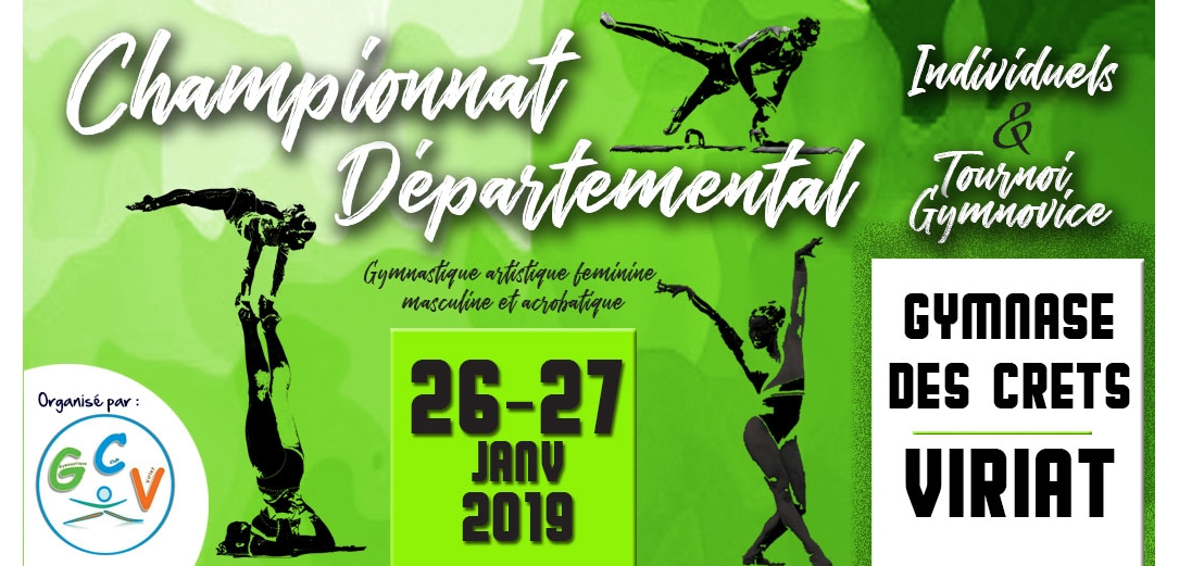 Championnat départemental individuel Gym Artistique et Gymnovice à Viriat  Résultats