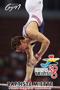 Le Burgine Baptiste MIETTE porte drapeau lors du Festival Olympique de la Jeunesse Européenne!!